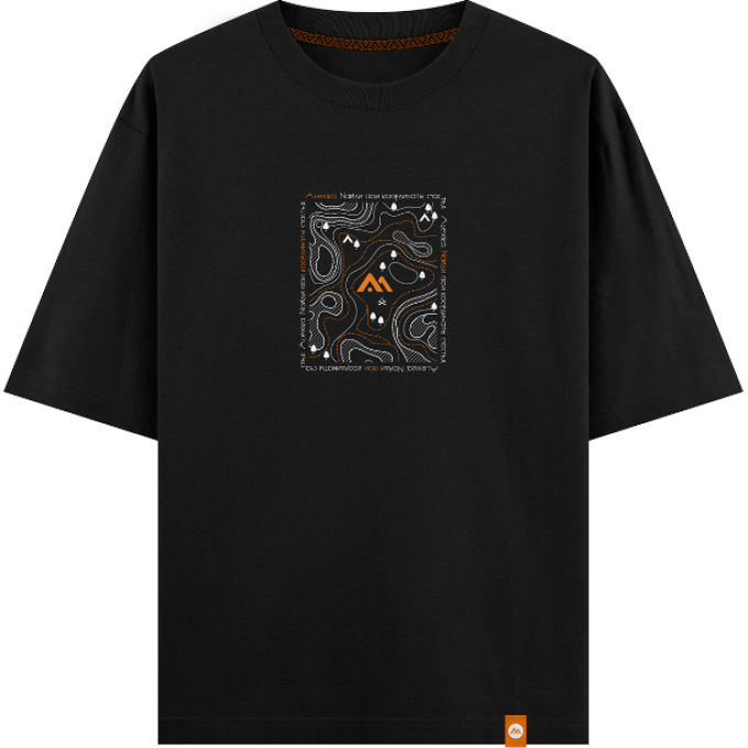 Футболка ALEXIKA КООРДИНАТЫ СЧАСТЬЯ черный 9860.0510